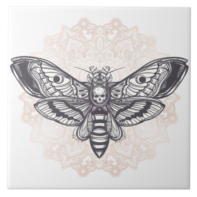 Azulejo Muerte Moth  (Frente)