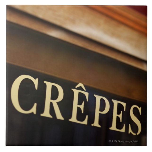 Azulejo Muestra de los crespones, París (Frente)
