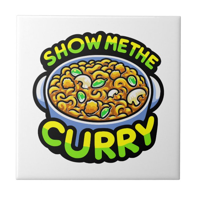 Azulejo Muéstrame el curry (Frente)