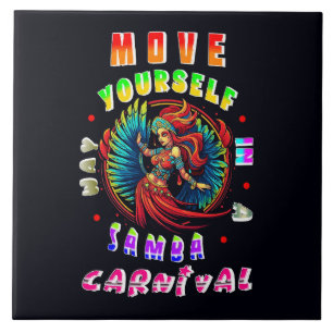 Azulejo Muévete A Sí Mismo En El Carnaval De La Samba
