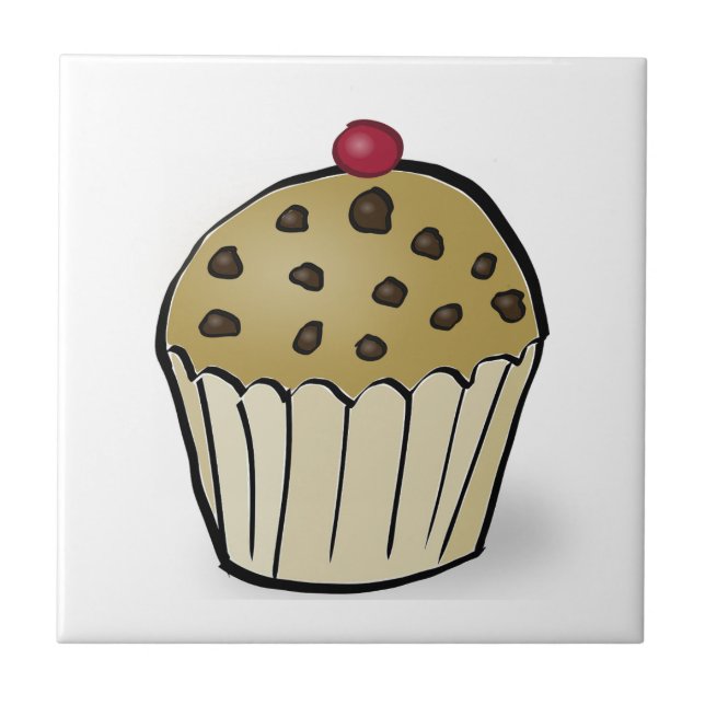 Azulejo Muffin Miniatura Adorable (Frente)