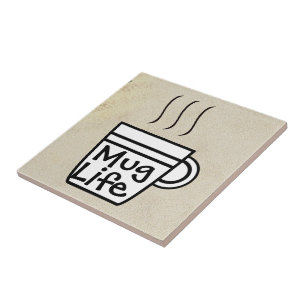 Azulejo Mug Life Ceramic Tile