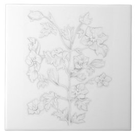 Azulejo Mughal Design on a Ceramic Tile