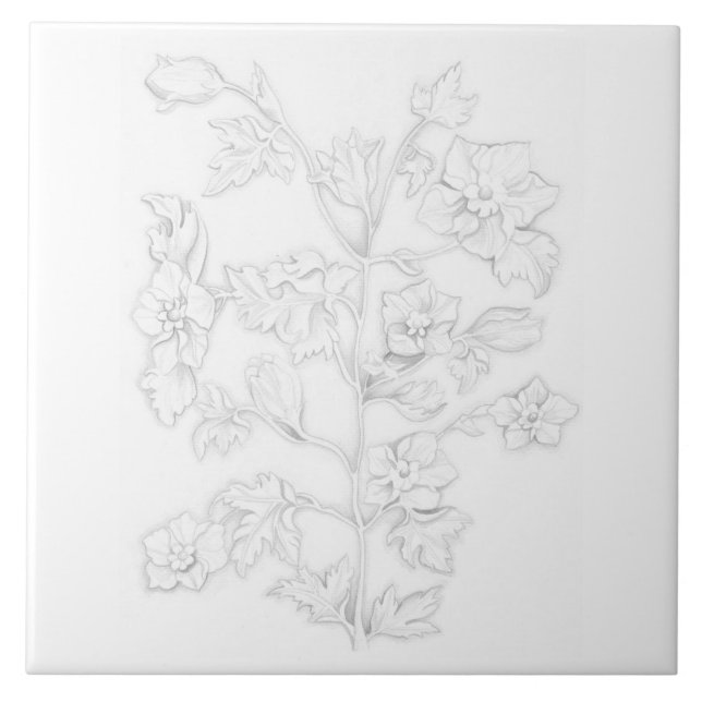 Azulejo Mughal Design on a Ceramic Tile (Frente)