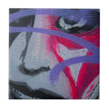 Mujer de la pintada