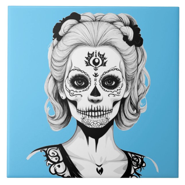 AZULEJO MUJER DE SKULLHEAD (Frente)