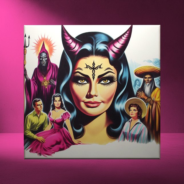 Azulejo Mujer diablo vintage (Subido por el creador)