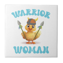 Mujer guerrera linda viking pollo