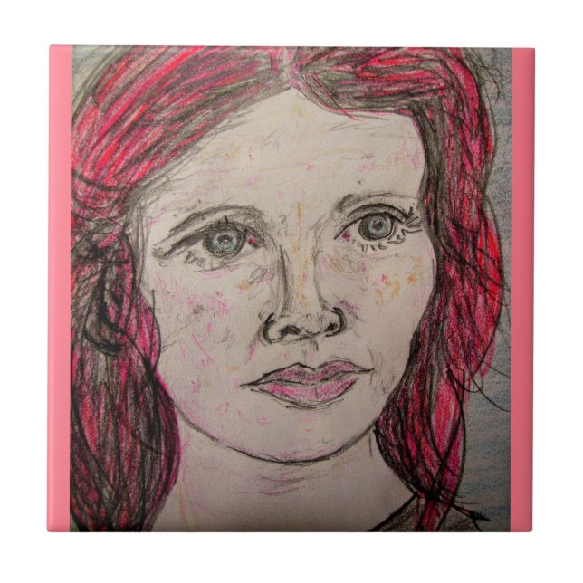 Azulejo Mujer nórdica (Frente)