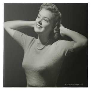 Azulejo Mujer que se relaja