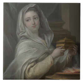 Azulejo Mujer retratada como una Virgen Vestal (Antigua Ro