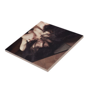 Azulejo Mujer y espejo