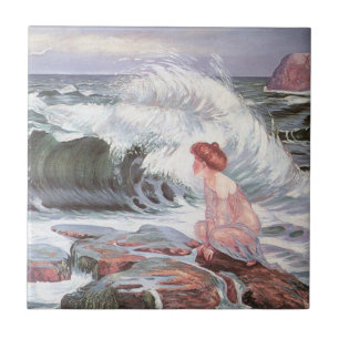 Azulejo Mujer y ola (por Frantisek Kupka)