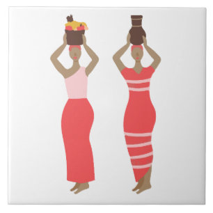 Azulejo mujeres africanas