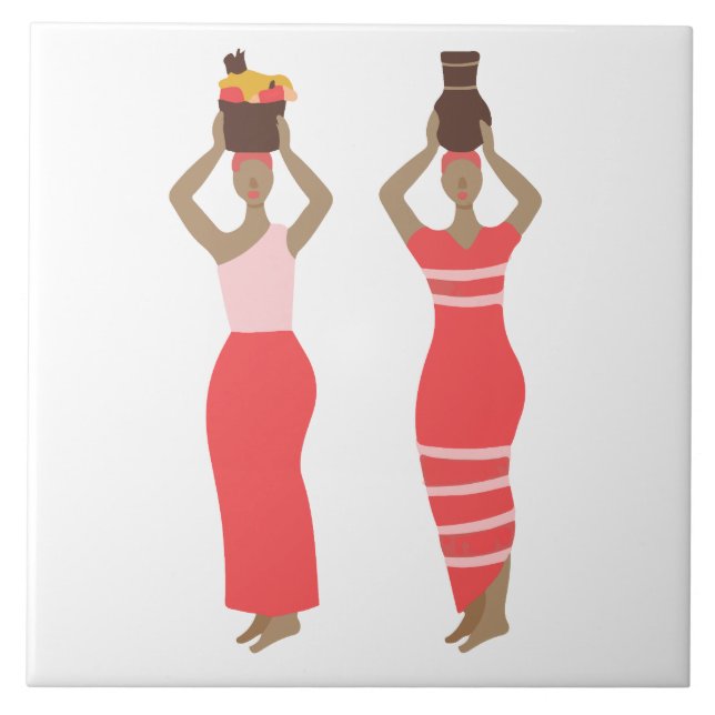Azulejo mujeres africanas (Frente)