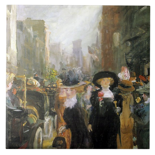 Azulejo Mujeres en la Quinta Avenida (Nueva York, Estados  (Frente)