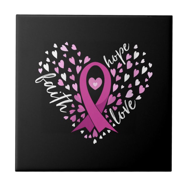 Azulejo Mujeres Fe Esperanza Amor Dolor de Conciencia sobr (Frente)