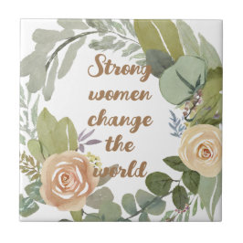 Azulejo mujeres fuertes cambian el mundo 8° marcha por la 