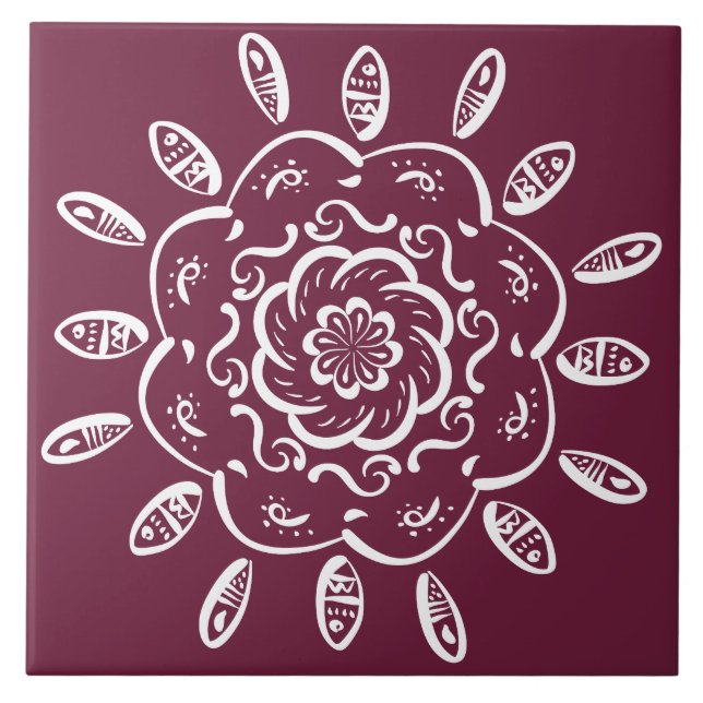 Azulejo Mulberry Mandala (Frente)