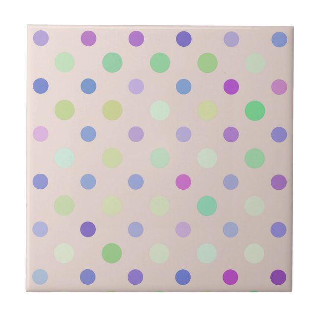Azulejo multi-colored polka dots (Frente)