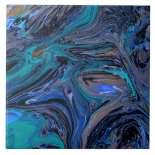 Azulejo Múltiples colores girando un patrón de mármol fals