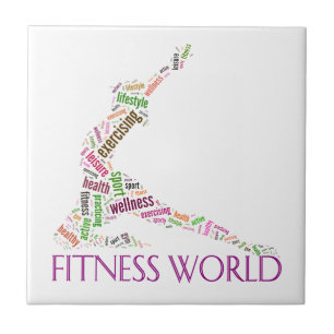 Azulejo Mundo de fitness