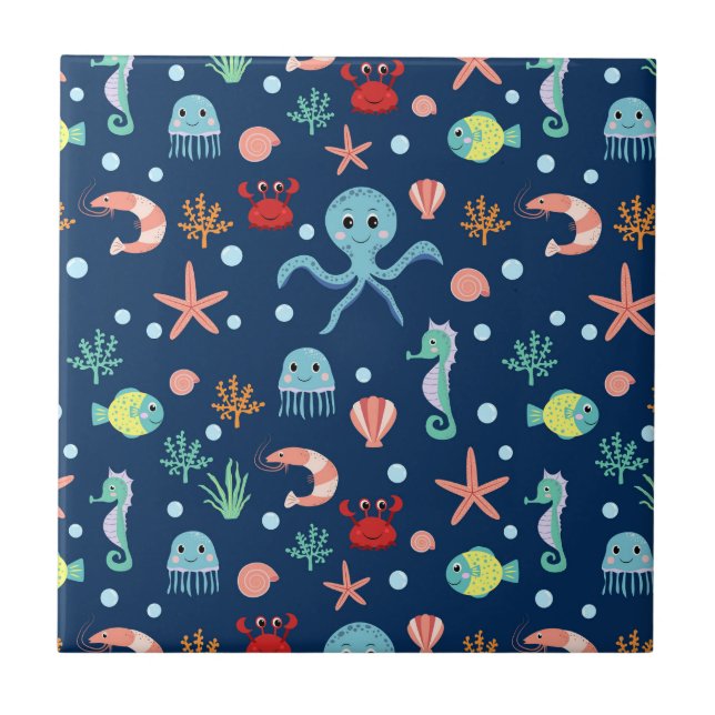 Azulejo Mundo del Mar (Frente)