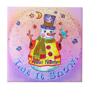 Azulejo Muñeco de Nieve Estrella