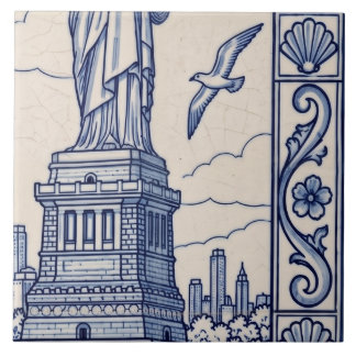 Azulejo Mural de Nueva York Baldosa 4 de 6 Medio D