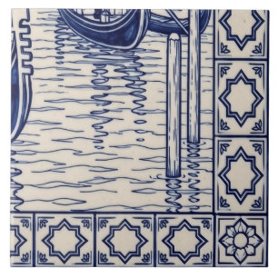 Azulejo Mural de Venecia Baldosa 6 de 6 Abajo a la