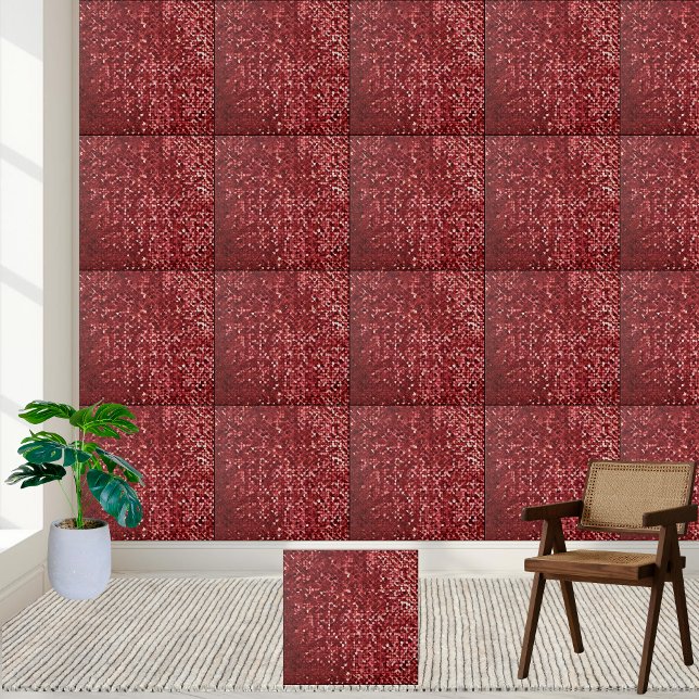 Azulejo Mural estiloso de pared de piso negro rosa y rojo (Stylish Red Pink White Black Floor Wall Mural Ceramic Tile)