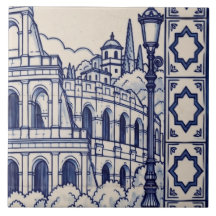 Azulejo Mural Roma Baldosa 4 de 6 Medio Derecha