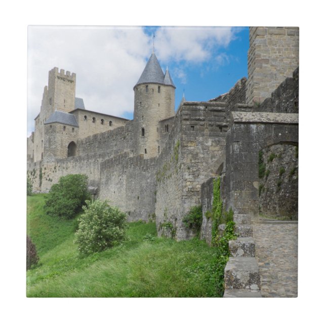 Azulejo Muralla fortificada de Carcassonne (Frente)