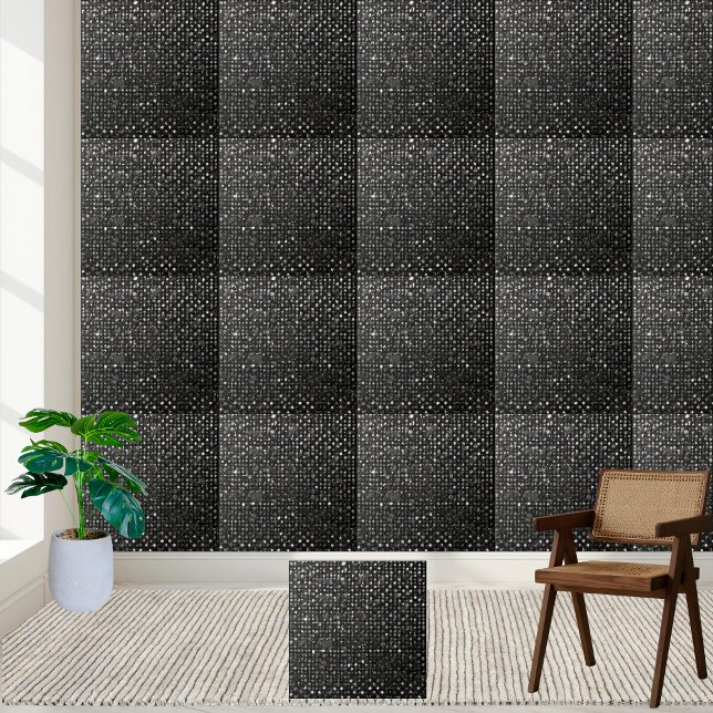 Azulejo Muro sucio moderno de suelo de partícula blanca ne (Modern Dirty Black White Particle Floor Wall Ceramic Tile)