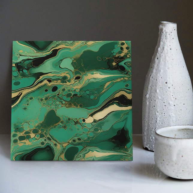 Azulejo Muro verde esmeralda decoro mosaico de Moda modern (Subido por el creador)