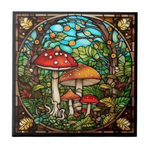 Azulejo Mushrooms Tile