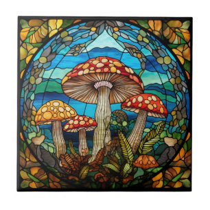 Azulejo Mushrooms Tile