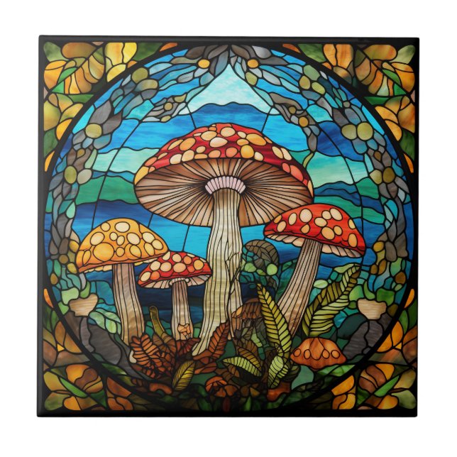 Azulejo Mushrooms Tile (Frente)