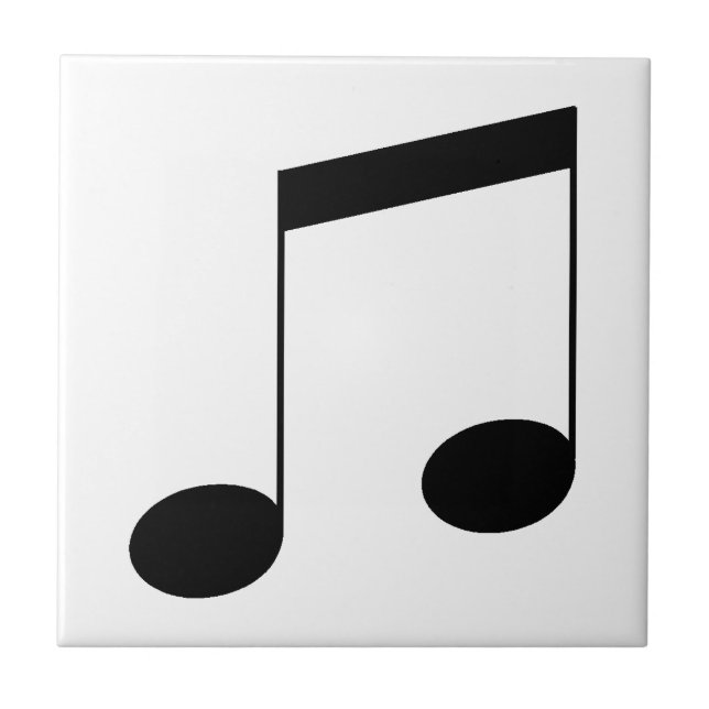 Azulejo Music One Black Beam Note, (Frente)