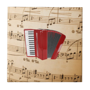 Azulejo Música de acordeón, diseño popular,