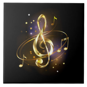 Azulejo Música de Clef de Triada de Oro