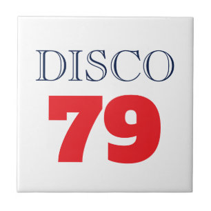 Azulejo Música de Entretenimiento Disco 79 Pop Art Retro