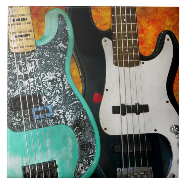 Azulejo Música - Guitar - Rock sobre el tipo (Frente)