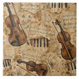 Azulejo Música Vintage