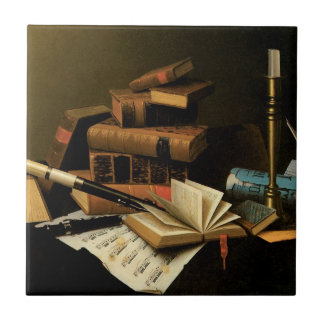 Azulejo Música y literatura de William Harnett, Bella Arte