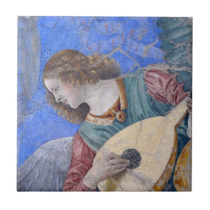 Azulejo Músico Ángel navidad Melozzo da Forli