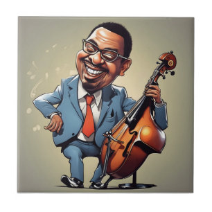 Azulejo músicos de jazz