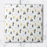 Azulejo Mustard de la Marina Starburst de Diamantes Atómic<br><div class="desc">Recorra el tiempo con este patrón inspirado en la era de mediados de siglo. Cuenta con una serie de diamantes y un estallido con una hermosa gama de colores. Perfecto para los amantes de la era atómica y el estilo retro.</div>