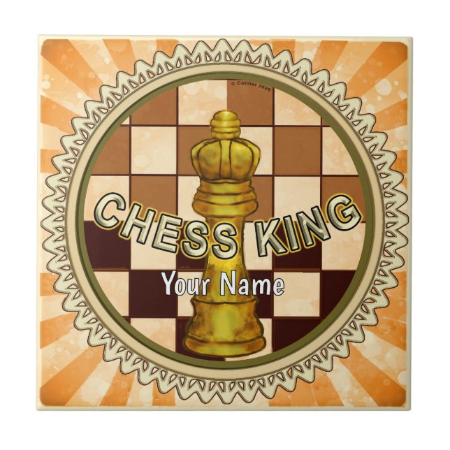 Azulejo My Chess King (Frente)