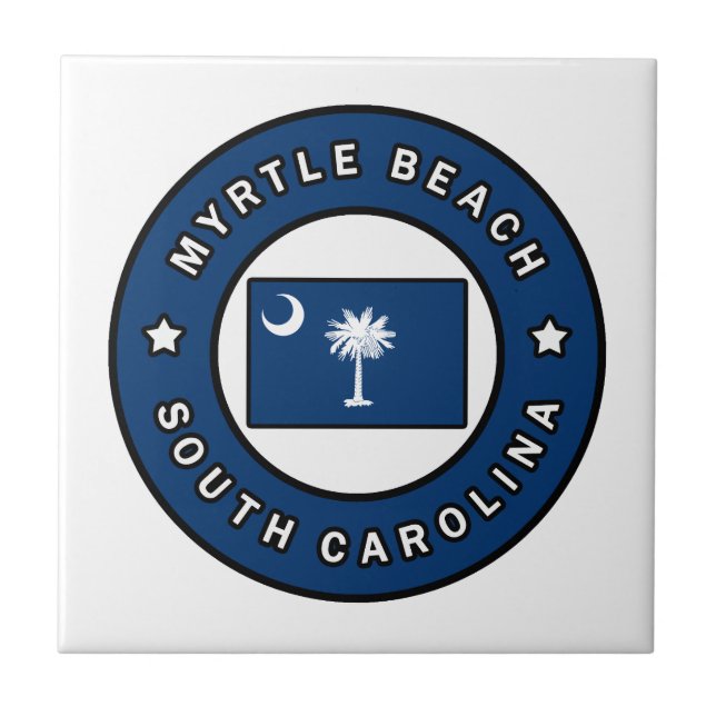 Azulejo Myrtle Beach South Carolina (Frente)